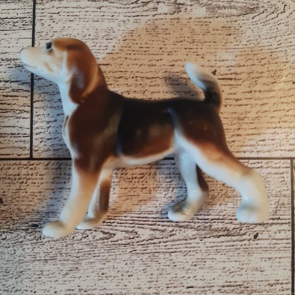 Set of 3 Miniature Mini Porcelain Dogs Beagles Figurines - Picture 3 of 15